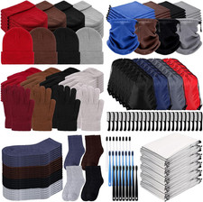 192 Pcs Christmas Homeless Care Package Supplies Winter Beanies Gloves Neck Warm