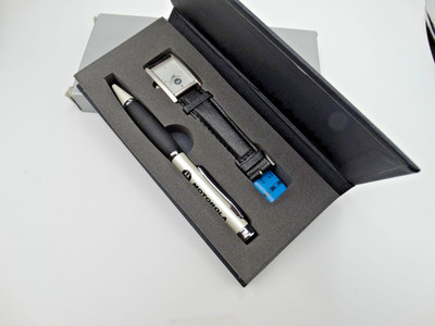 Vintage Motorola Corporate Watch and Pen Gift Set Never Worn - Serviced 7876