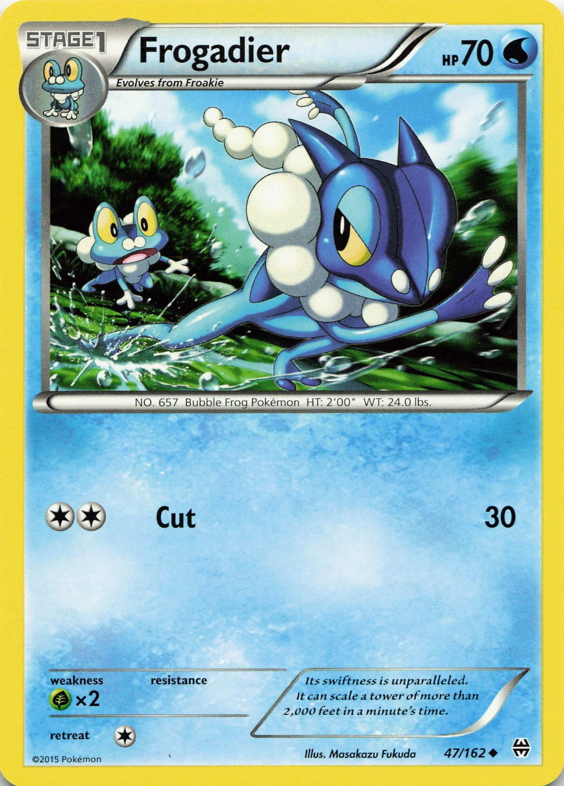 Pokémon TCG Frogadier #47/162 XY - BREAKthrough NM