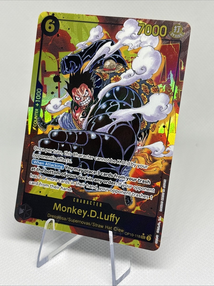 One Piece MONKEY.D.LUFFY Sec Alt Art OP10-118 Parallel English