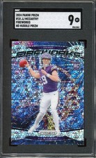 2024 Prizm J.J. McCarthy Fireworks No Huddle #18 SGC 9