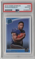 2018 Panini Donruss Saquon Barkley PSA 10 GEM MINT #306 RC Rookie Card. rookie card picture