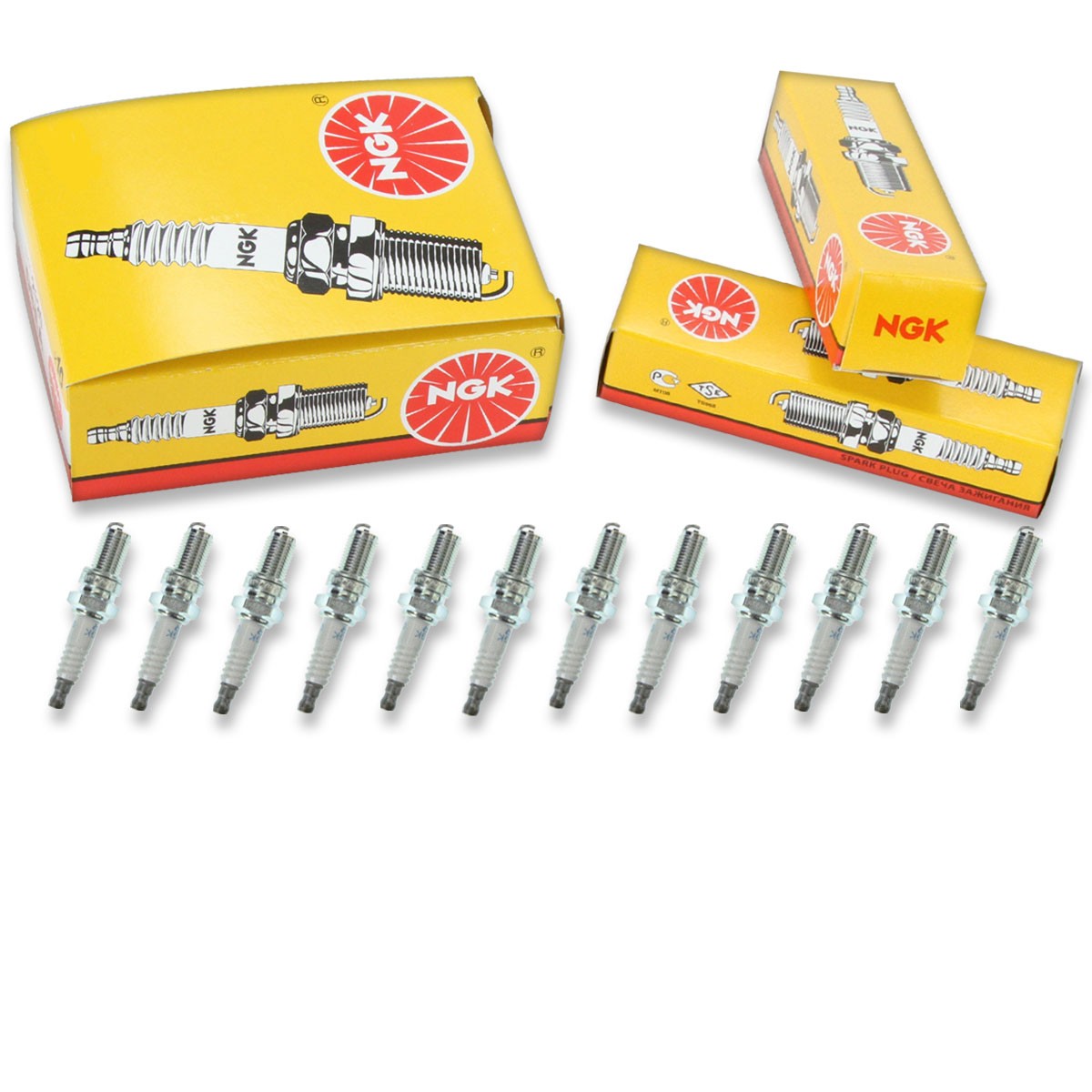 12 pcs NGK Standard Spark Plugs for 1985-1991 Ferrari Testarossa 4.9L H12 - sg