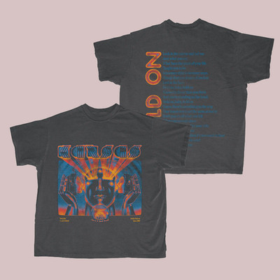 KANSAS Band Hold On Tour Cotton Black S-5XL T Shirt EN40