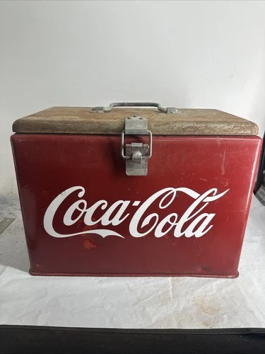 Vintage Coca-Cola 1950’s Ice Box Metal See Description