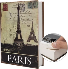 Real Paper Transfer Book Safe, Hollow with Secret Hidden Compartment, Combinatio