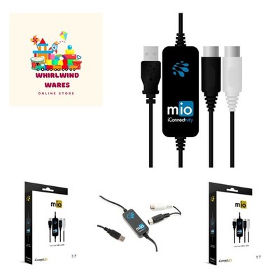 mio 1-in 1-out USB to MIDI Interface for Mac and PC