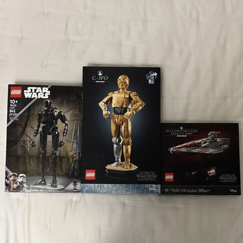 LEGO Star Wars K-2SO 75334 C-3PO 75398 Acclamator-class Assault Ship 75400 Sets