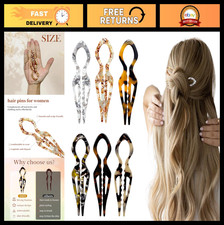 Large U Shape Hair Pins for Women - Elegant French Style, 11.5x3cm, Perfect for