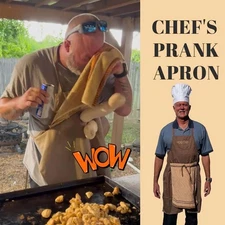 Adult Ultimate Funny Apron | Surprise Hidden In Pocket! Novelty Kitchen Apron 🔥