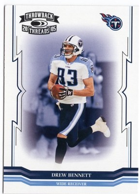 2005 Donruss Throwback Threads - Drew Bennett #144 TENNESSEE TITANS