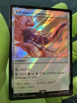 1x Talisman of Conviction, Surge Foil, Final Fantasy, Magic MTG NM