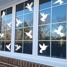 9 Sheets Anti-Collision Window Bird Decals, Protect and Regular, Hummingbird