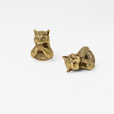 #ad Brass Raccoon Cabinet Knob–Handmade Animal Drawer Pull for Cabinets amp; Furniture $28.00