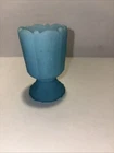 Vintage Fenton Blue Satin Toothpick Holder 1970's