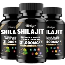 3 bottles of Himalaya Shiraji Capsules to boost immunity