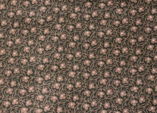 By 1/2 Yd  Groom's Quilt  Smithsonian Brown Honeysuckle Reproduction RJR Fabrics