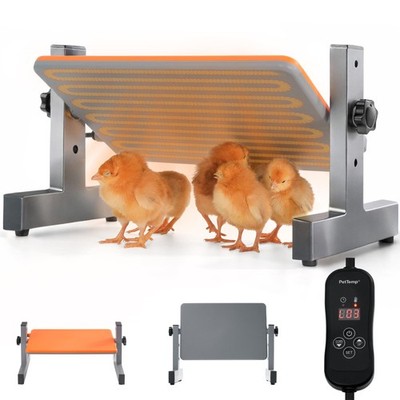 Adjustable Chick Brooder Heater 35W with Temp Timer for 15 Chicks