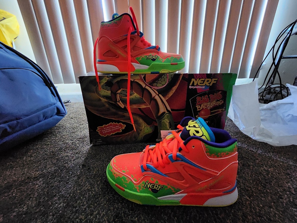 Sepatu Nerf Reeboks Nerf Pump Lime Green And Orange Shoes Reebok