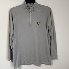 Lyle  Scott Men's 1/4 Zip Tech Pullover Golf Mid layer Size Large/ Extra Large