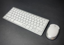 Jelly Comb Wireless Keyboard and Mouse Combo 2.4G White Tested  Works 