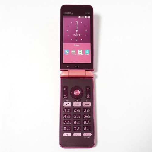 KYOCERA GRATINA KYF37 Pink Android Flip Phone Unlocked SIM Free FROM JAPAN - Picture 5 of 12
