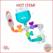 Nuby Wacky Waterworks Pipes Bath Toy - Baby Bathtub Toy with Interactive Feature