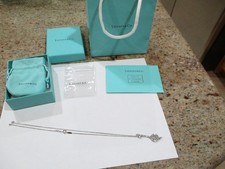 TIFFANY & CO. KEY PENDANT CHAIN 925 SILVER NEW 10" CHAIN