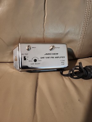 Vintage Archer VCR-TV-FM Radio Variable Amplifier 15-1113A Coax UHF VHF