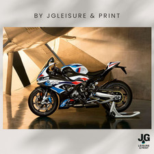BMW S1000R Inspired Superbike Poster Motorcycle Track Wall Art Racing Bike Print