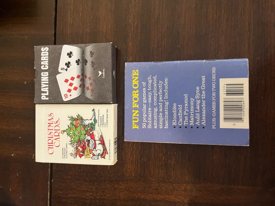 50 Games of Solitaire plus 1 deck of normal cards and 1 deck of Christmas Cards - Image 3 of 4