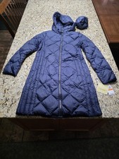 Nueva chaqueta acolchada acolchada con diamantes embalable Michael Kors S azul marino #78 ropa