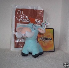 McDonalds Neopets Blue Moehog Plushie MIB