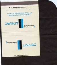Sperry Rand Univac, Saint Paul Minneapolis, Minnesota Giant Matchbook