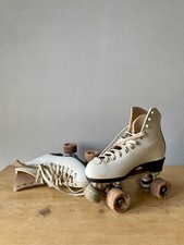 PATTINI A ROTELLE NR.39 IN PELLE PATTINAGGIO ARTISTICO DI FIGURA ROLLER DERBY