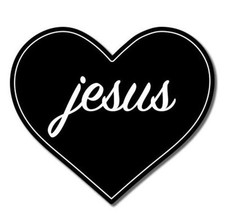 Love Jesus Vinyl Sticker - SELECT SIZE