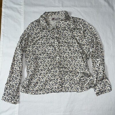 American Outfitters Mädchen Hemdbluse Gr. 8 Jahre (EUR) Creme Floral Neu SM632