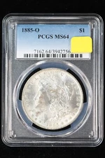 1885-O Morgan Dollar PCGS MS64 31AN