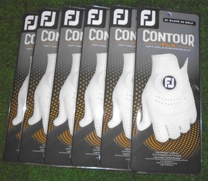 FootJoy WeatherSof Paire de gants de golf pour femme, blanc, taille S, portés aux deux mains