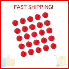 Ogrmar 25PCS Red Circus Clown Nose Christmas Costume Party Cosplay Halloween Dec