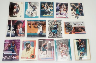 Baron Davis 34 Card Lot: Rookie Class, Topps, World Premiere, Hoops, Rising