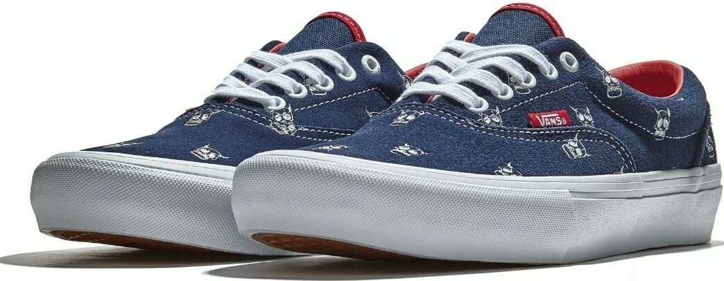 Vans Era Pro Kader Sylla Canvas Skate Shoes Skull Logo Navy  display picture 2