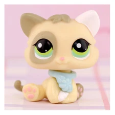 Pet Shop LPS Cat LPS Baby Kitty #1074 with Collar Who Love LPS Kitten Kids Gift