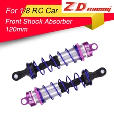 2pcs 120mm Front Shock Absorber Purple Damper Suspension for 1/8 HSP HPI RC Car