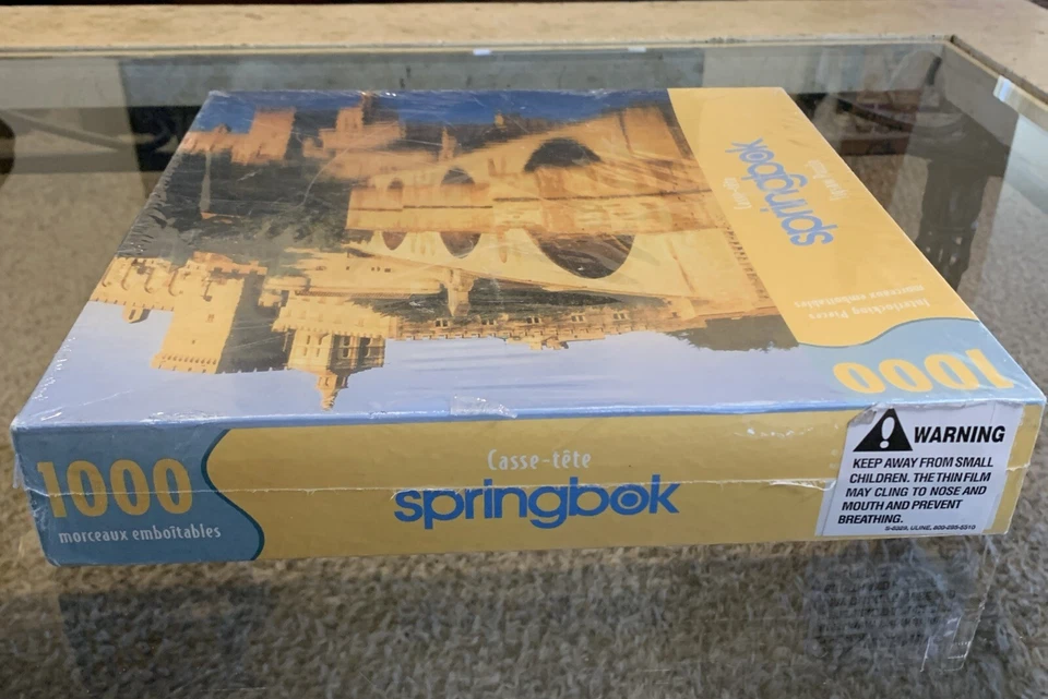 Springbok Castle River Reflection 1000 Piece Jigsaw Puzzle Vintage Sealed 🧩 - Image 4 of 4
