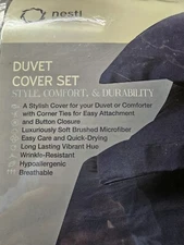 Nestl Bedding Company Duvet Twin Cover Set 68"x90" Hypoallergenic