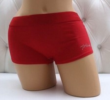 Victoria's Secret PINK Logo Boyshort Panty Rhinestone Shine Red M L XL XXL NEW