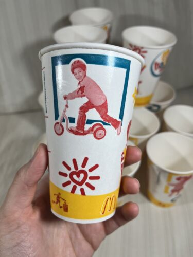 RARE Vintage 2005 McDonald's HAPPY MEAL Paper Cups Drink Fountain 15 CUPS - Picture 5 of 10