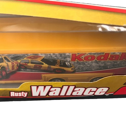 NASCAR Kodak Rusty Wallace 2 1:64 Trailer Rig 2004 Truck Racing Cars Transporter - Picture 3 of 19