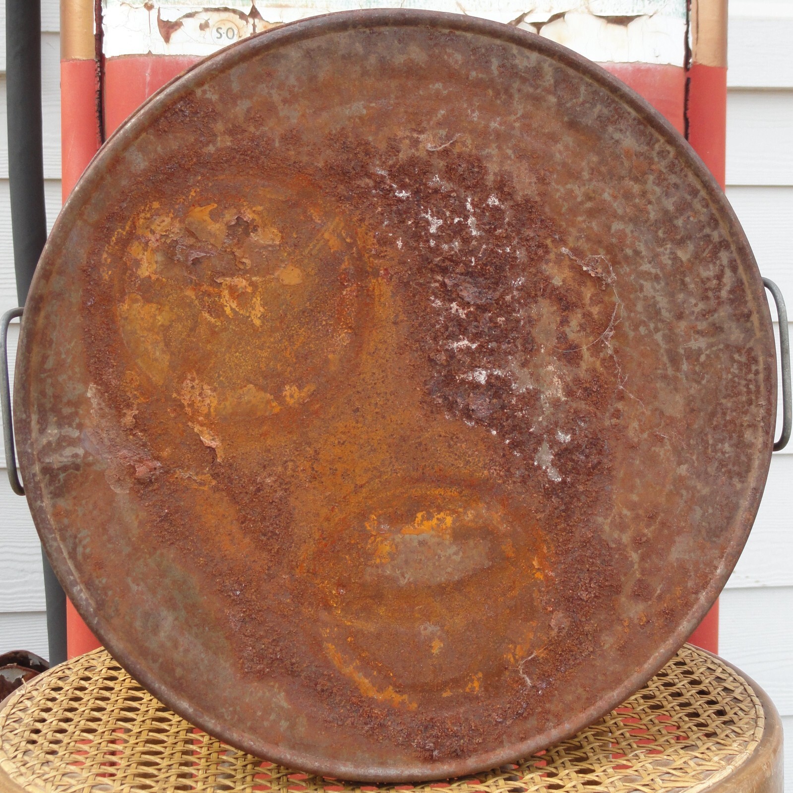 Vintage 31/2 lb. UTZ'S POTATO CHIPS tin can HANOVER PA. 121/2" dia